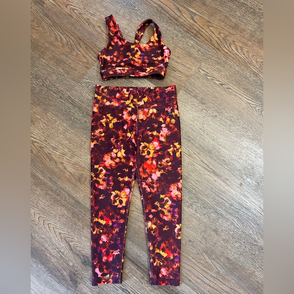 Girls Xersion Quick-Dri Floral Activewear Set